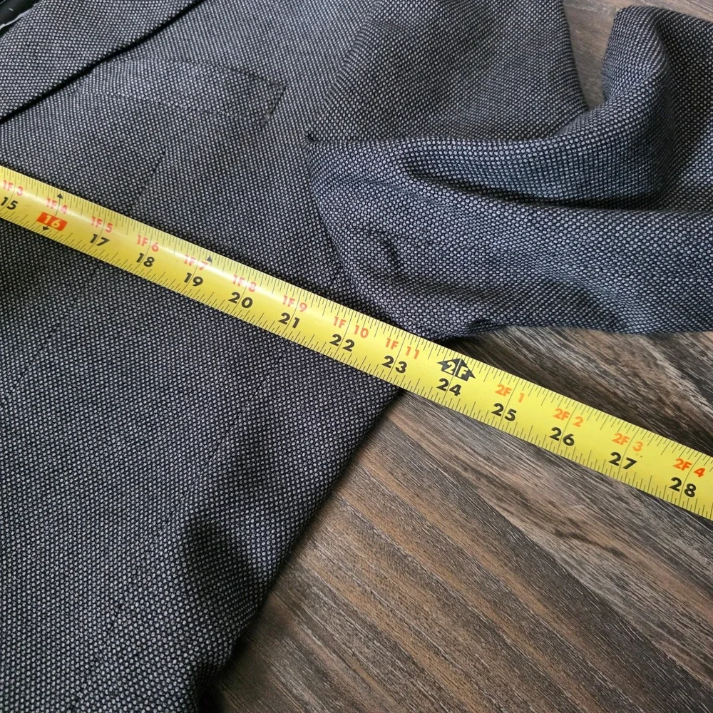 Nautica Branford Mens Grey Micro Pattern 2 Button Stretch Blazer  44R NS281